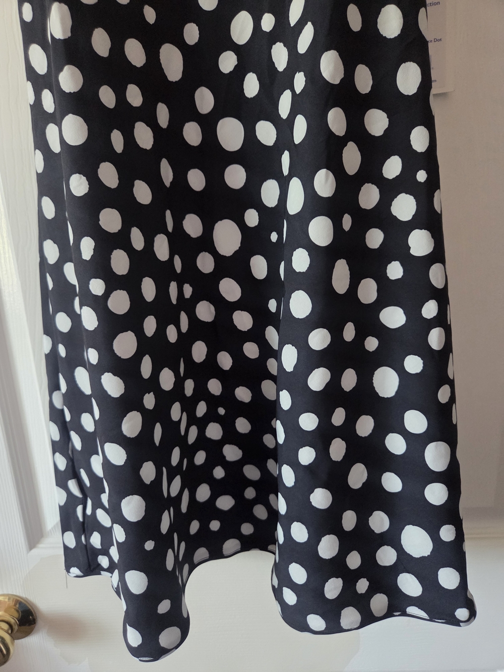 Outdoor Voices Womens Black & White Polka Dot Exercise Dress Size M NWT - Picture 3 of 7